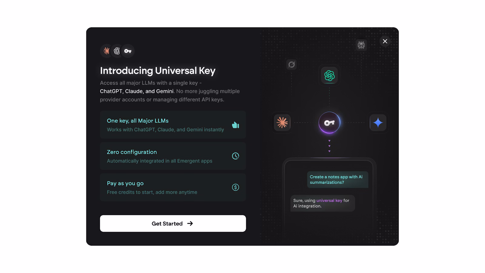 Universal Key Banner